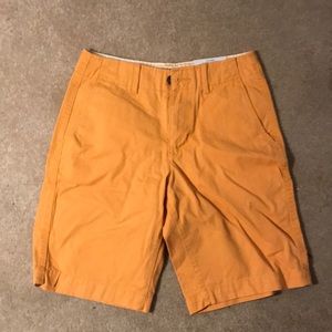 Orange American Eagle khaki shorts